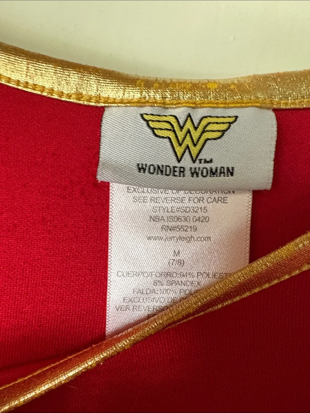 Wonder-Woman Kids Costume Dress - Red & Blue